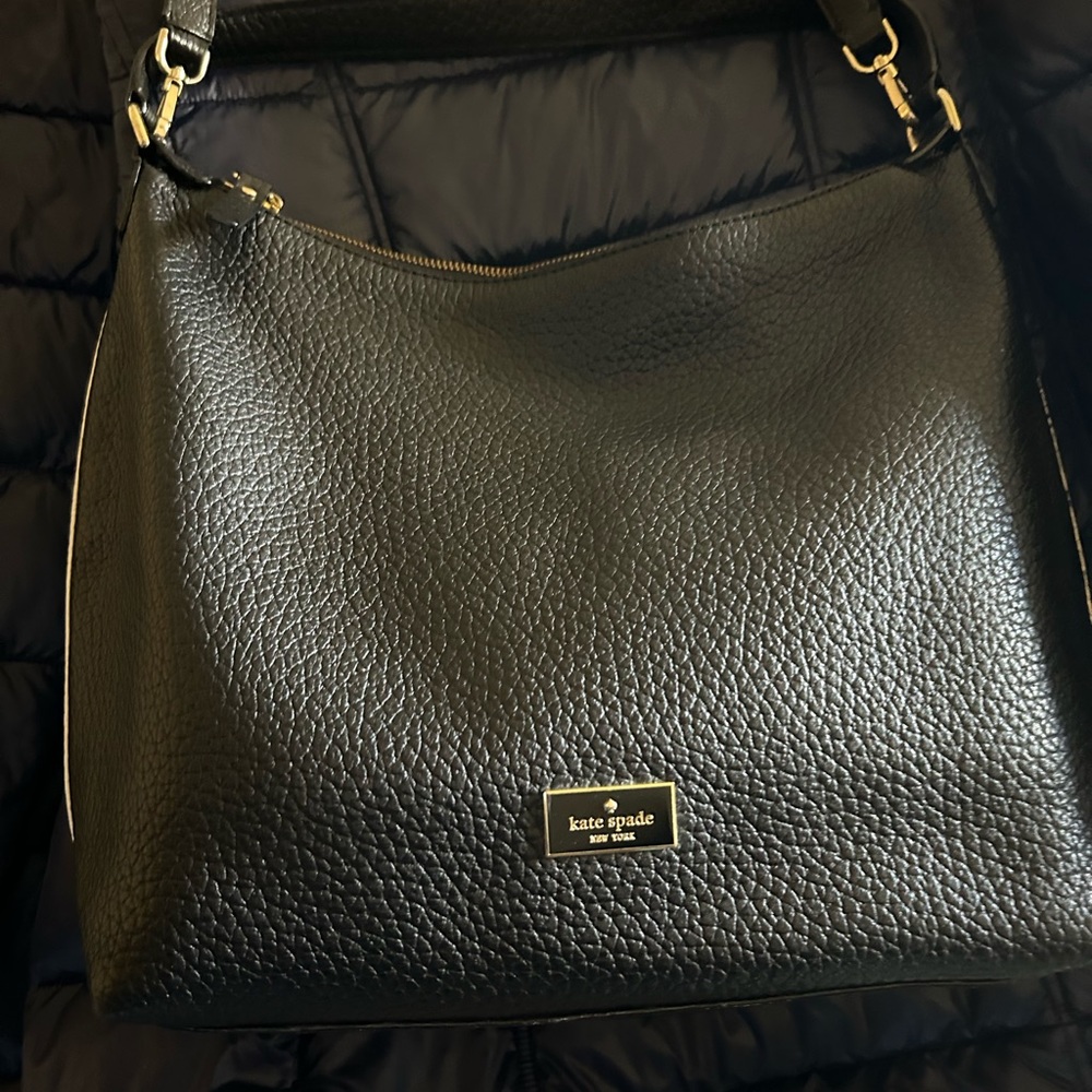 Kate spade black leader large bag, barley used